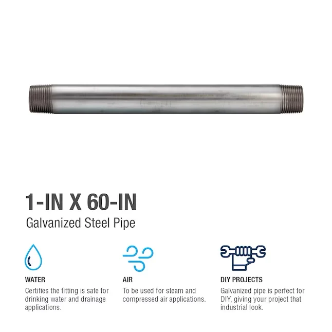 Gecertificeerd DIN/ISO Southland 1- x 60- Galvanized Pipe
