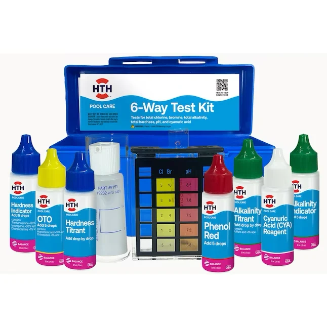 HTH 6-Way Pool Test Kit voor slurry-afvoer