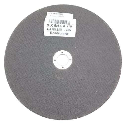 RVS 316L Roestvrijstaal 9" x 5/64" x 7/8" Roadrunner Abrasive