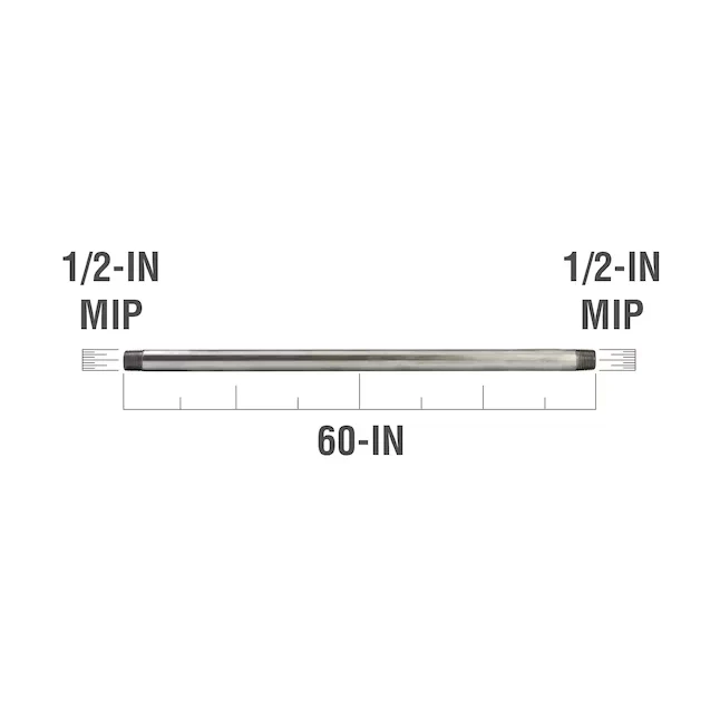 Southland 1/2- x 60- Galvanized Pipe
