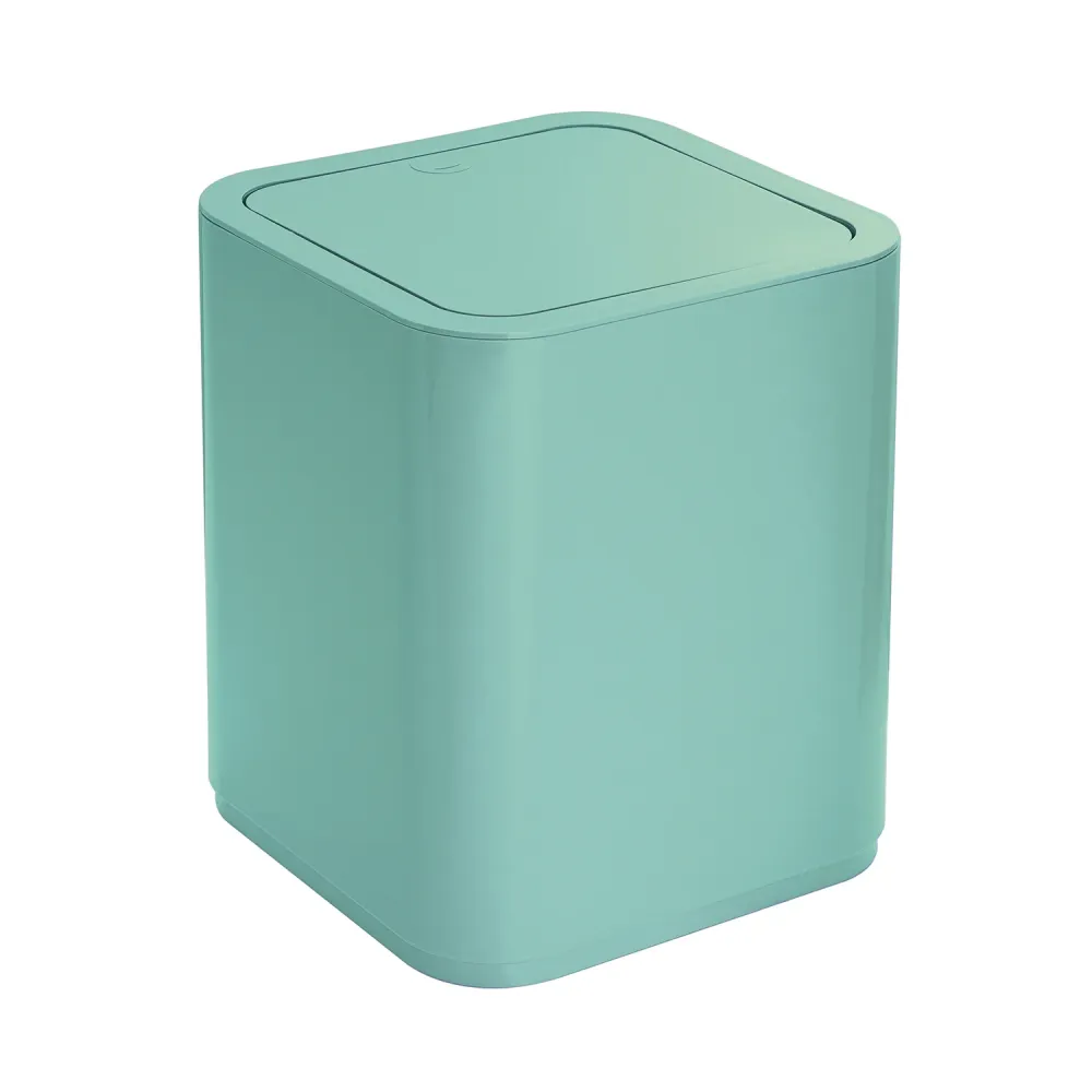 8 lt waste bin placement Gedy Seventy series - Aquamarine met corrosiebestendige coating
