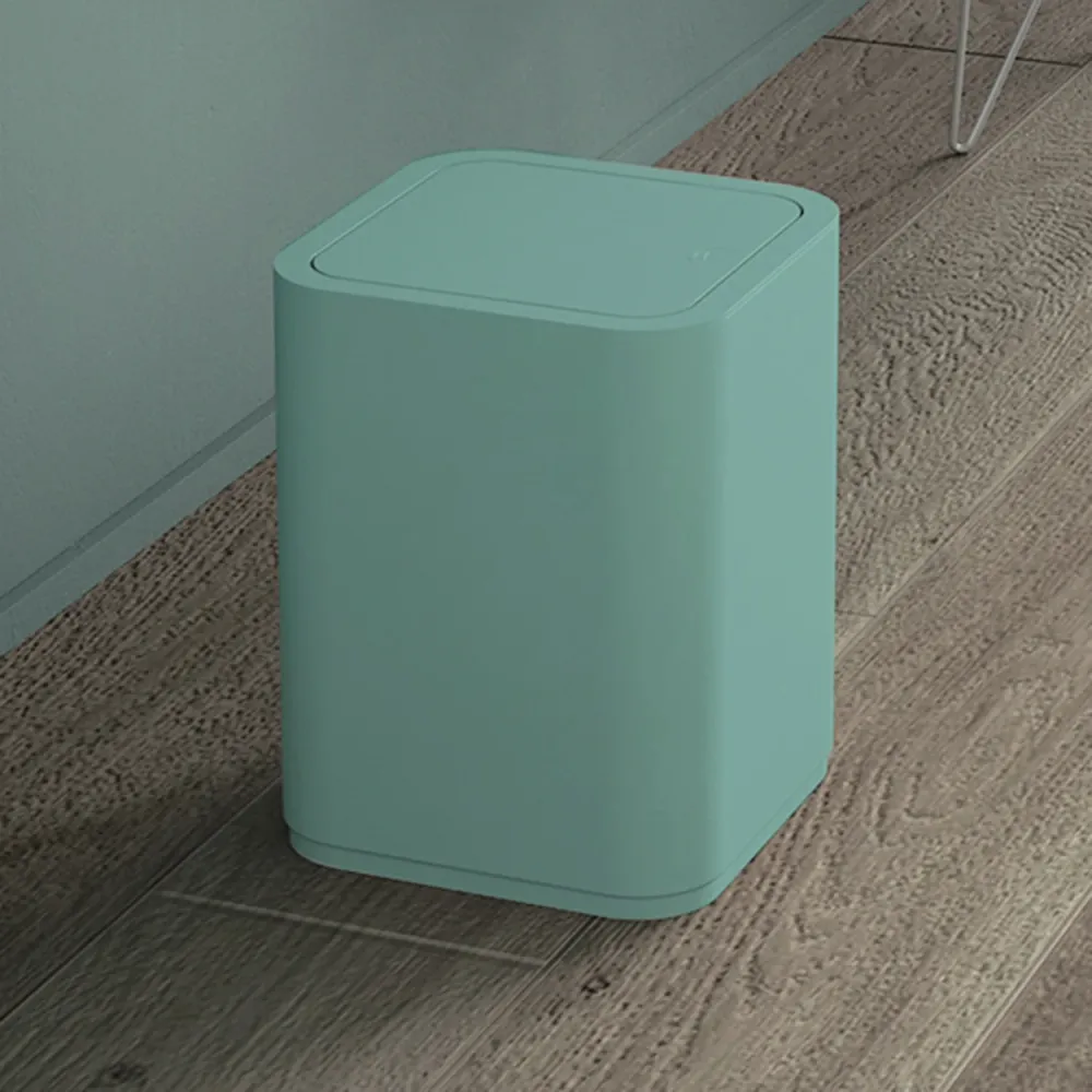 8 lt waste bin placement Gedy Seventy series - Aquamarine met corrosiebestendige coating