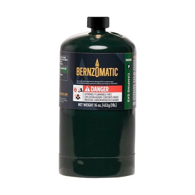 Bernz0matic Staal Propane Tank (16oz) met roestvrij stalen gaas