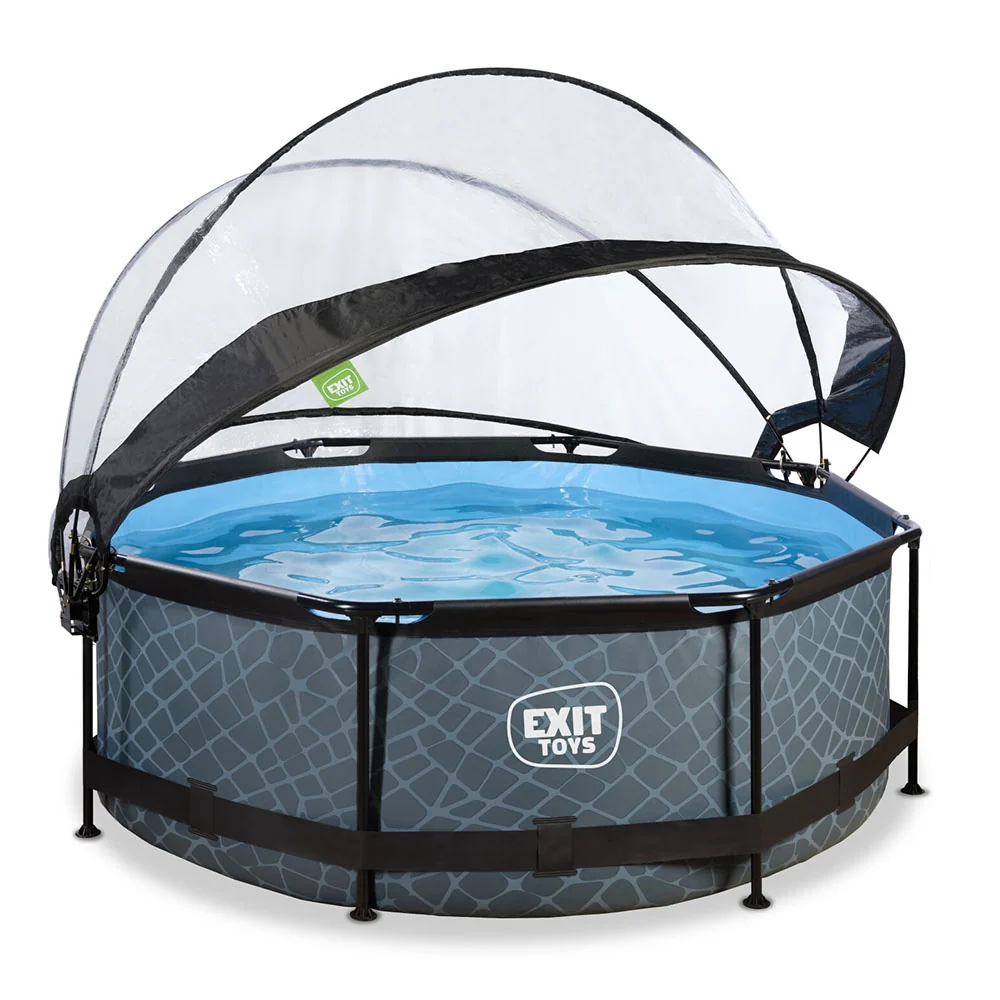 EXIT Stone 244x76 pool filter pump and dome - Asgrijs