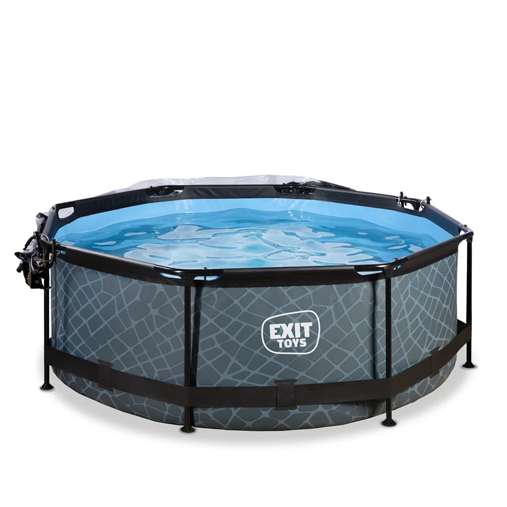 EXIT Stone 244x76 pool filter pump and dome - Asgrijs