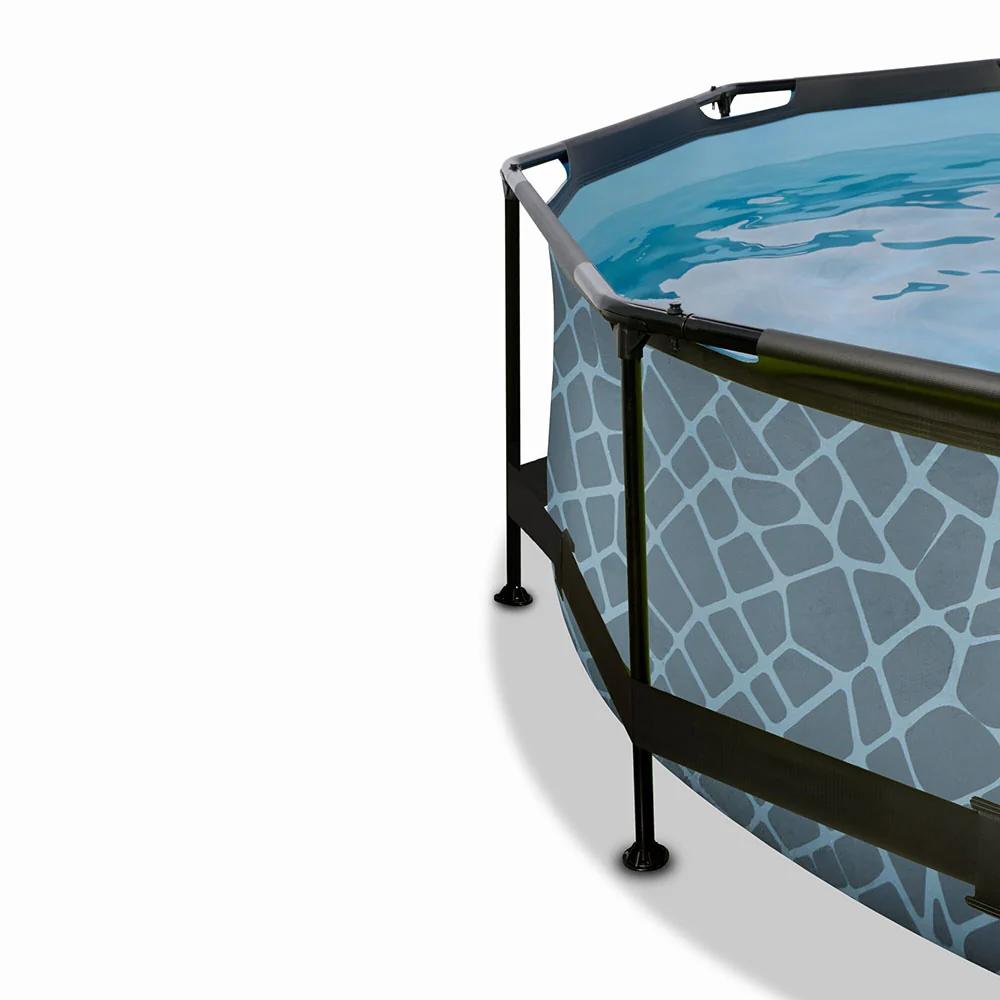 EXIT Stone 244x76 pool filter pump and dome - Asgrijs