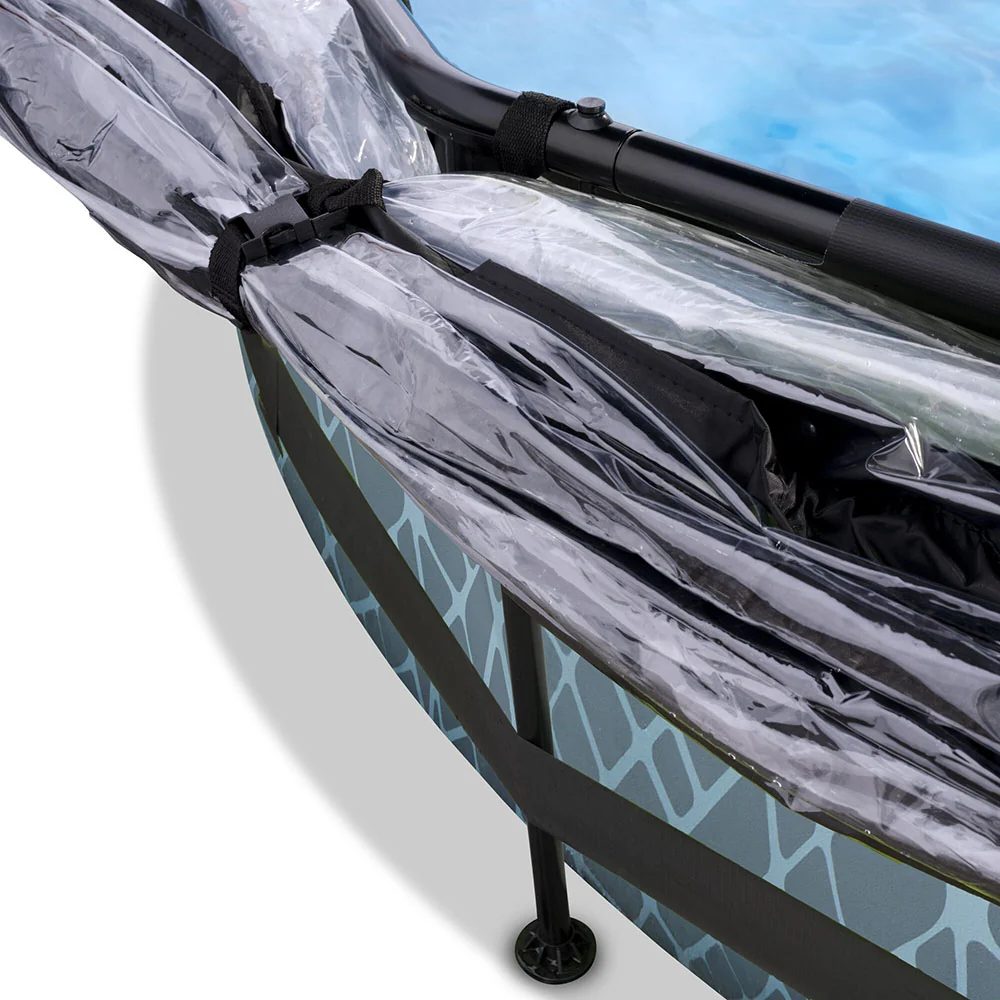 EXIT Stone 244x76 pool filter pump and dome - Asgrijs