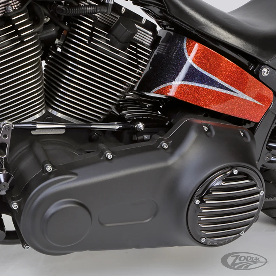 GZP Black wrinkle primary cvr Softail 07 Harley-Davidson