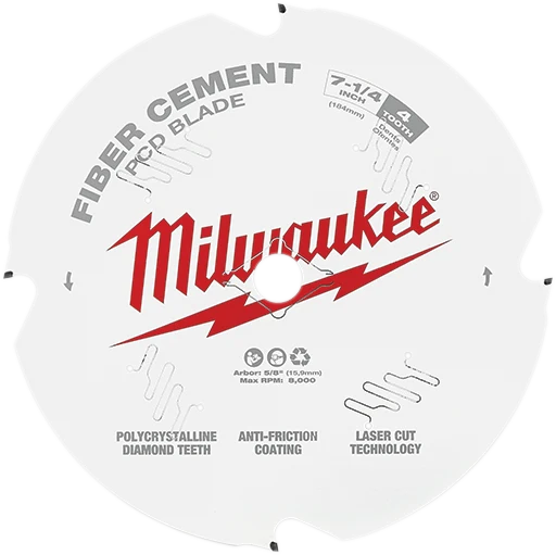 MILWAUKEE 7-1/4" 4T Circular Saw Fiber Cement Blade