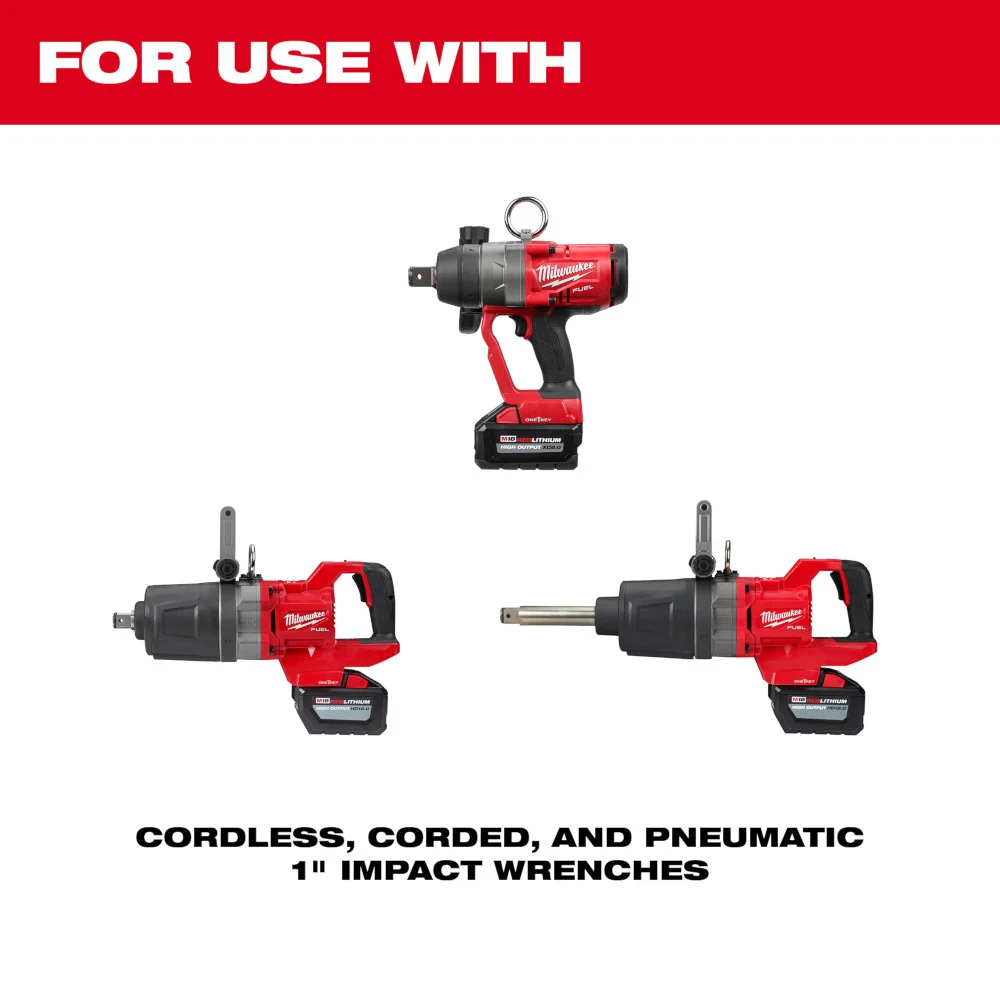 MILWAUKEE SHOCKWAVE IMPACT DUTY 1" Drive 1-1/16" Deep 6 Point Socket