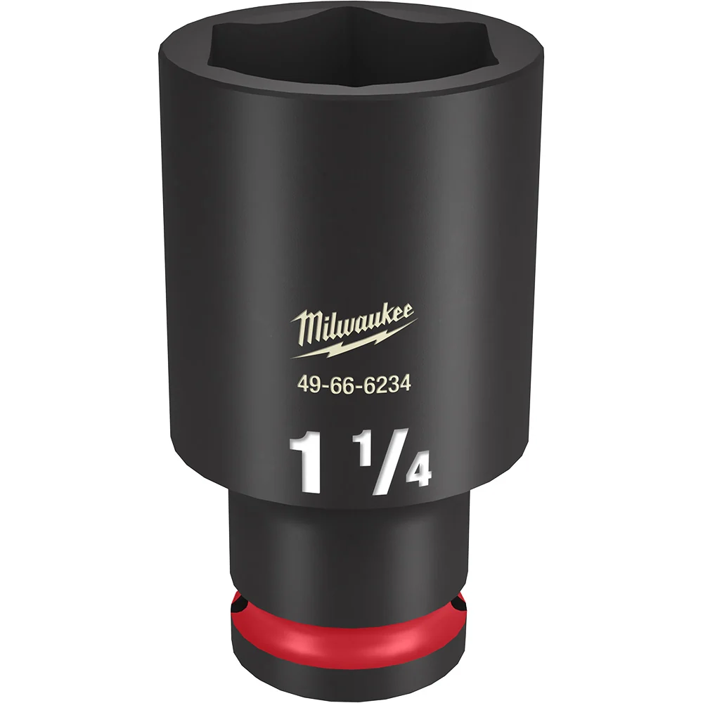 MILWAUKEE SHOCKWAVE Impact Duty 1/2" Drive 1-1/4" Deep 6 Point Socket