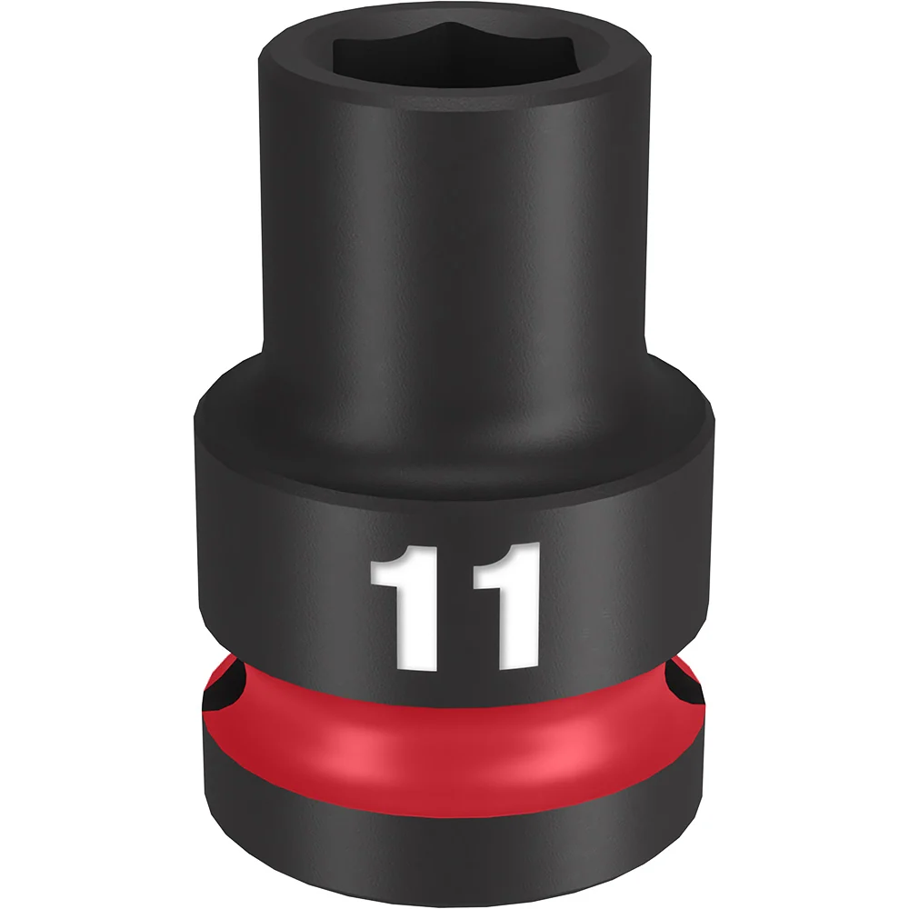 MILWAUKEE SHOCKWAVE Impact Duty 1/2" Drive 11MM Basis 6 Point Socket