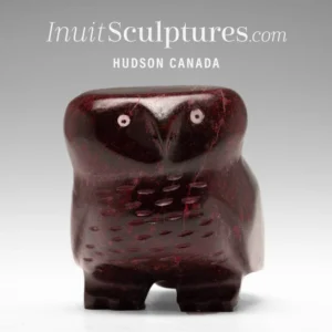 7" Sitting Owl Kupapik Ningeocheak *Opulent Plum II*