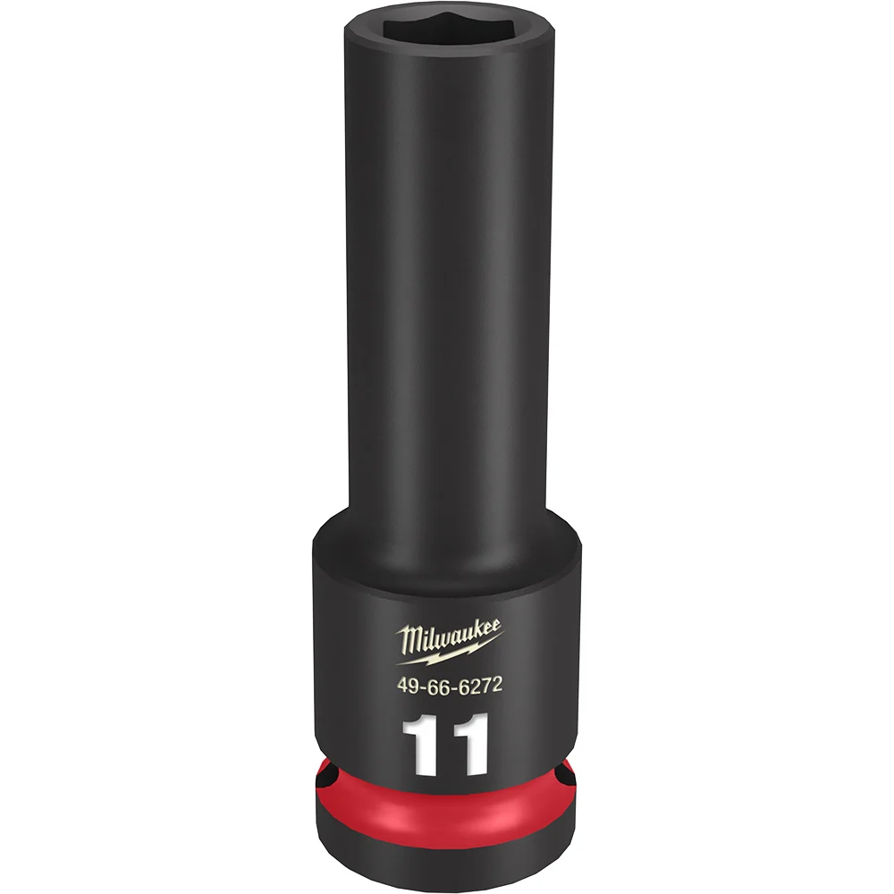 Wedge wire MILWAUKEE SHOCKWAVE Impact Duty 1/2" Drive 11MM Deep 6 Point Socket