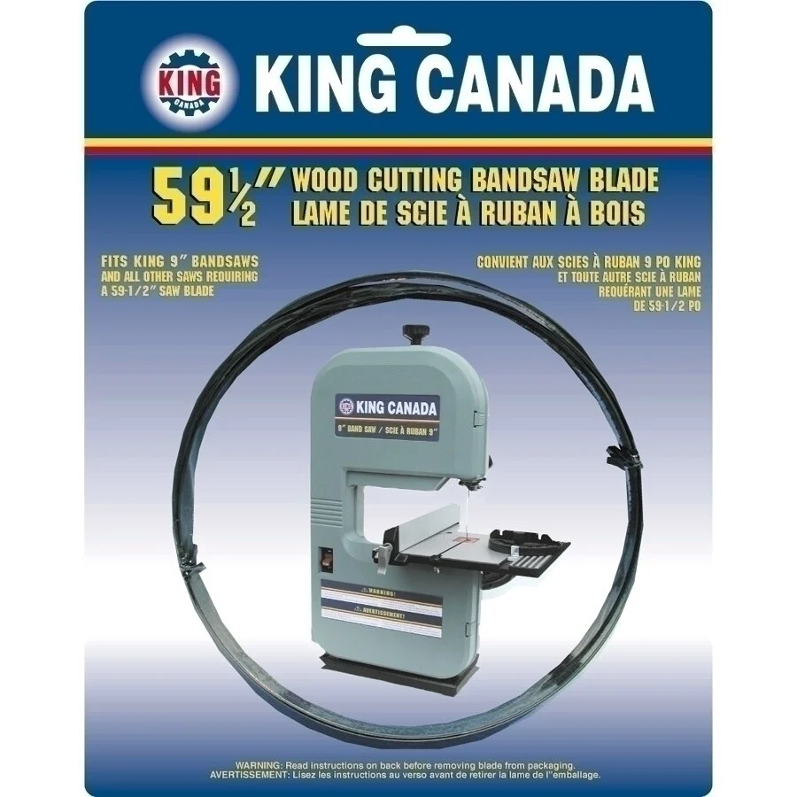 59-1/2" x .014" x 1/4" - 6 TPI Wood Cutting Bandsaw Blade No. KBB-9-6