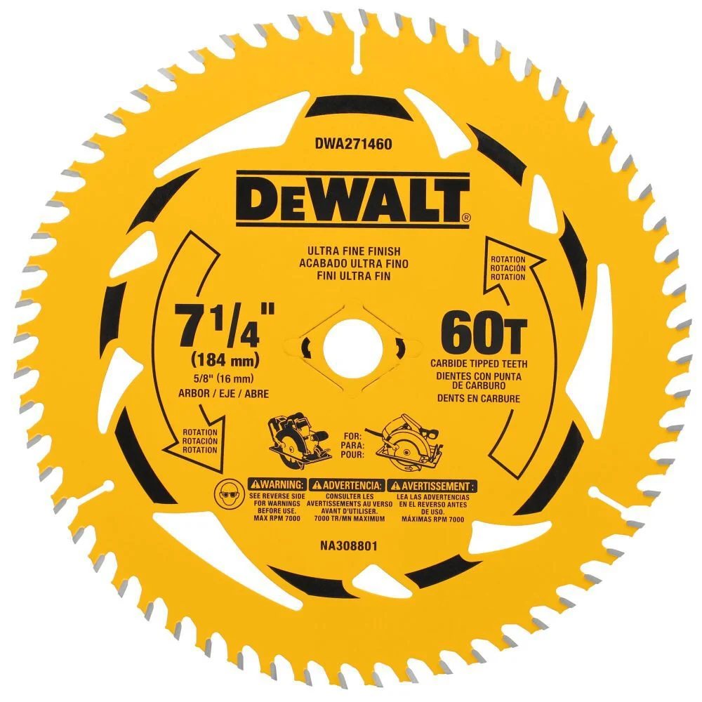 DEWALT 7-1/4 . 60T Circular Saw Blade