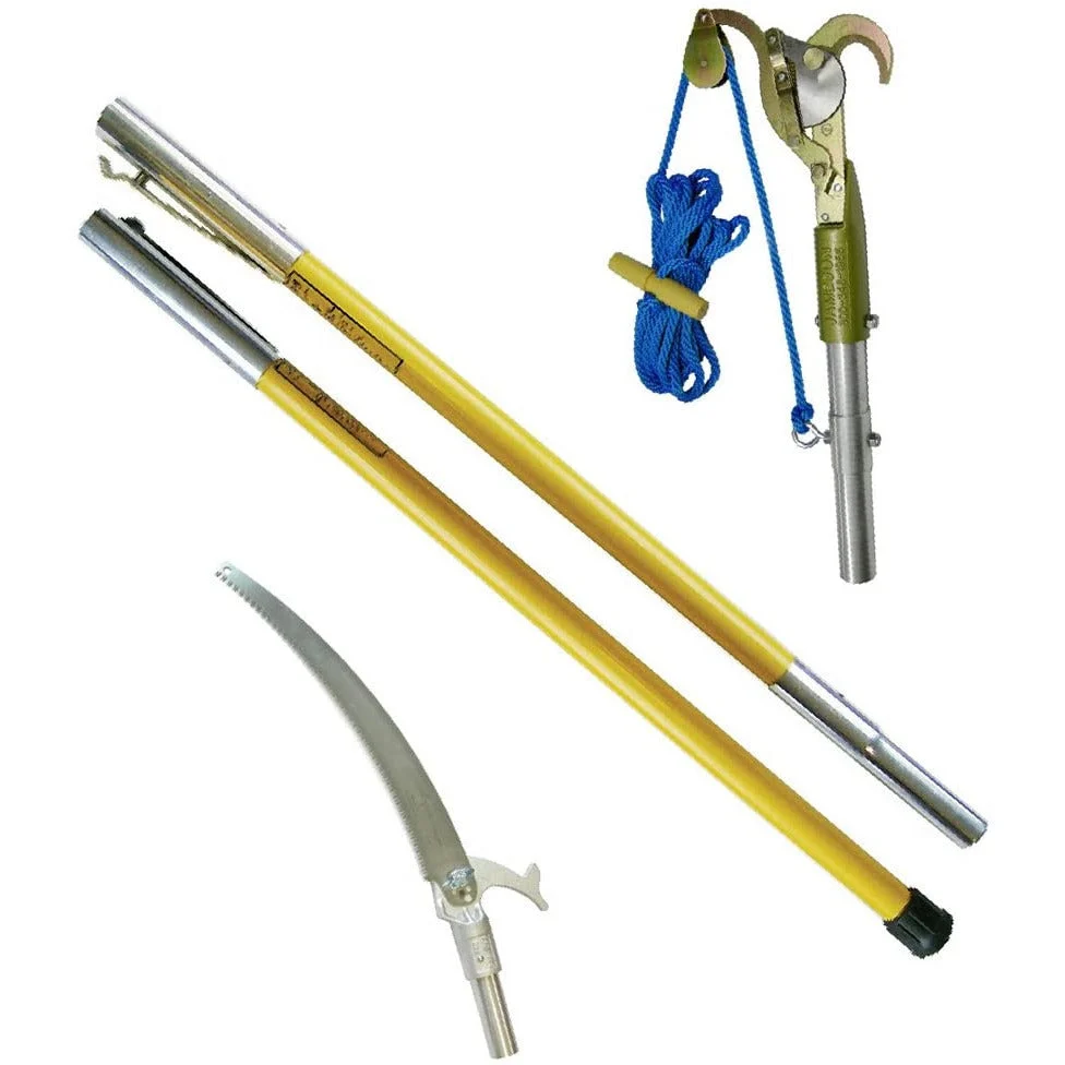 Jameson FG-6PKG-1 FG-Series Handmatig Pole Saw and Tree Pruner Two 6-Foot Fiberglass Poles