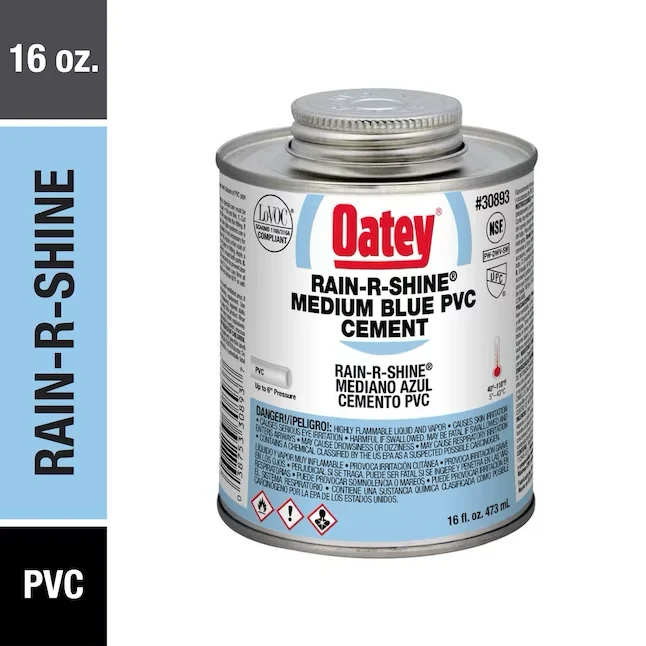 Oatey Rain-R-Shine 16-fl oz Zeeblauw PVC Cement
