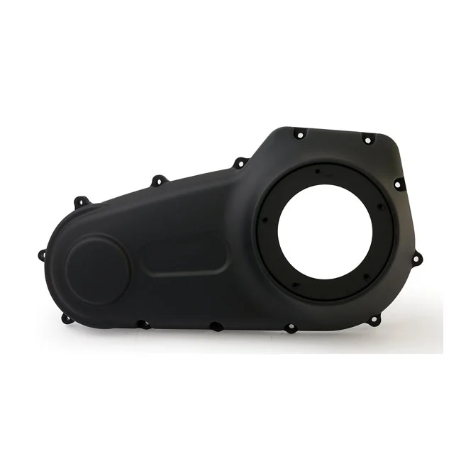 Tapa Exterior Primaria Negra Para Harley-Davidson 07-17 Softail; 06-17 Dyna met roestvrij stalen gaas