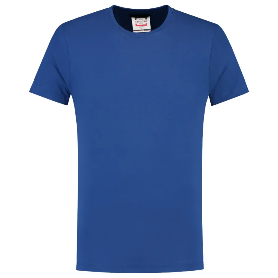 Tricorp T-shirt fitted - Casual - 101004 - koningsblauw - maat XS met steunrooster