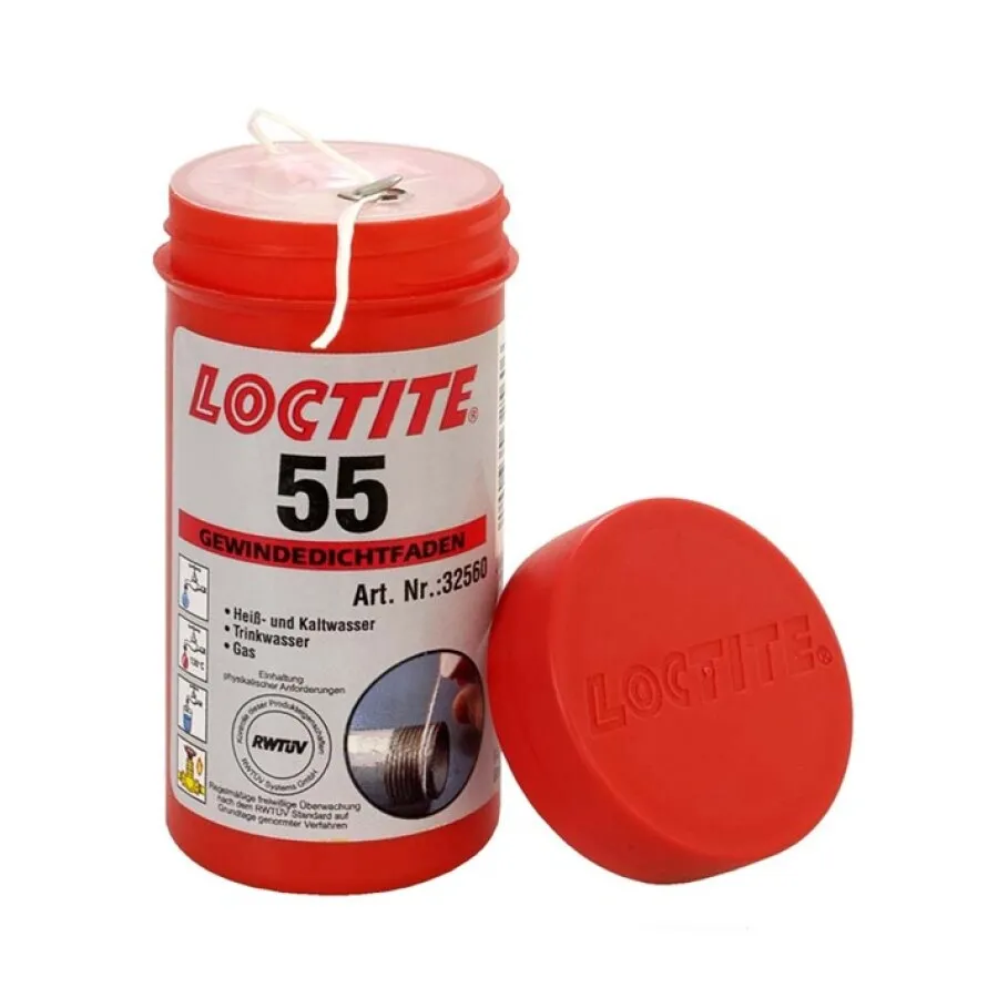 Loctite afdichtingskoord 55 - 160 meter - pipesealing - 32561 voor installatie en isolatie