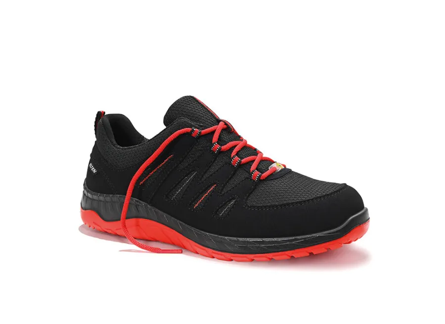 Elten werkschoenen - MADDOX - ESD S3 - zwart-rood - maat 36 - laag