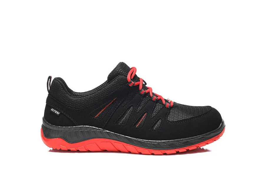 Elten werkschoenen - MADDOX - ESD S3 - zwart-rood - maat 36 - laag