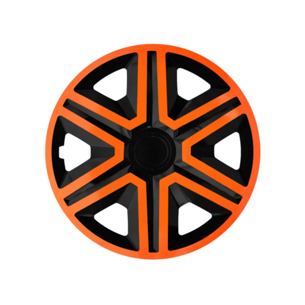Industrieel Zwaar Belast 16" NRM ACTION DOUBLECOLOR ORANJE ZWART oranje/zwarte wieldoppen - 4 stuks