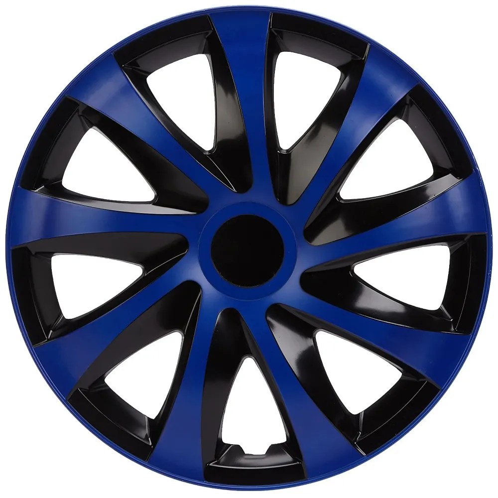 Kegelvormige NRM DRACO - wieldoppen 16" - Set van 4 stuks - blauw/zwart