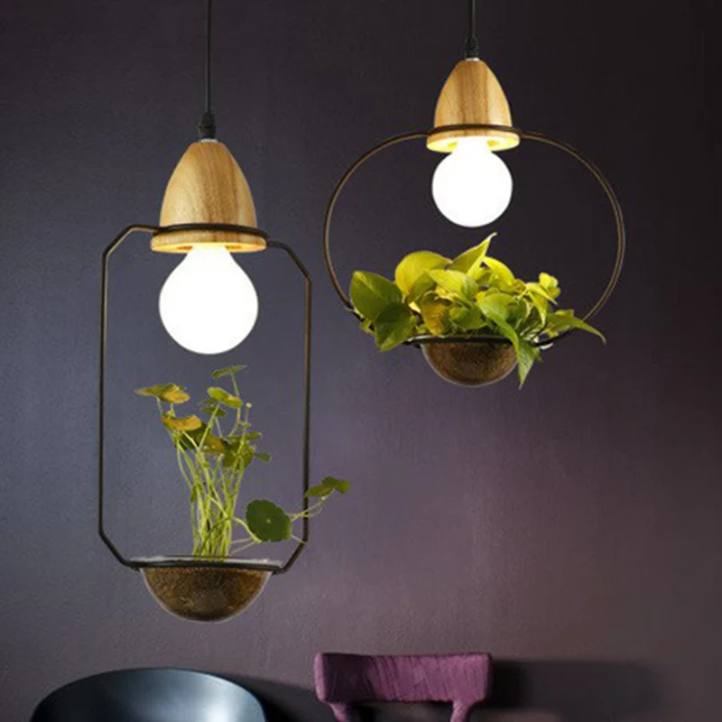 Krimpvrije Slangdop 1 kop plantenpot hangende hanger industriële stijl metalen slingerlamp voor eetkamer