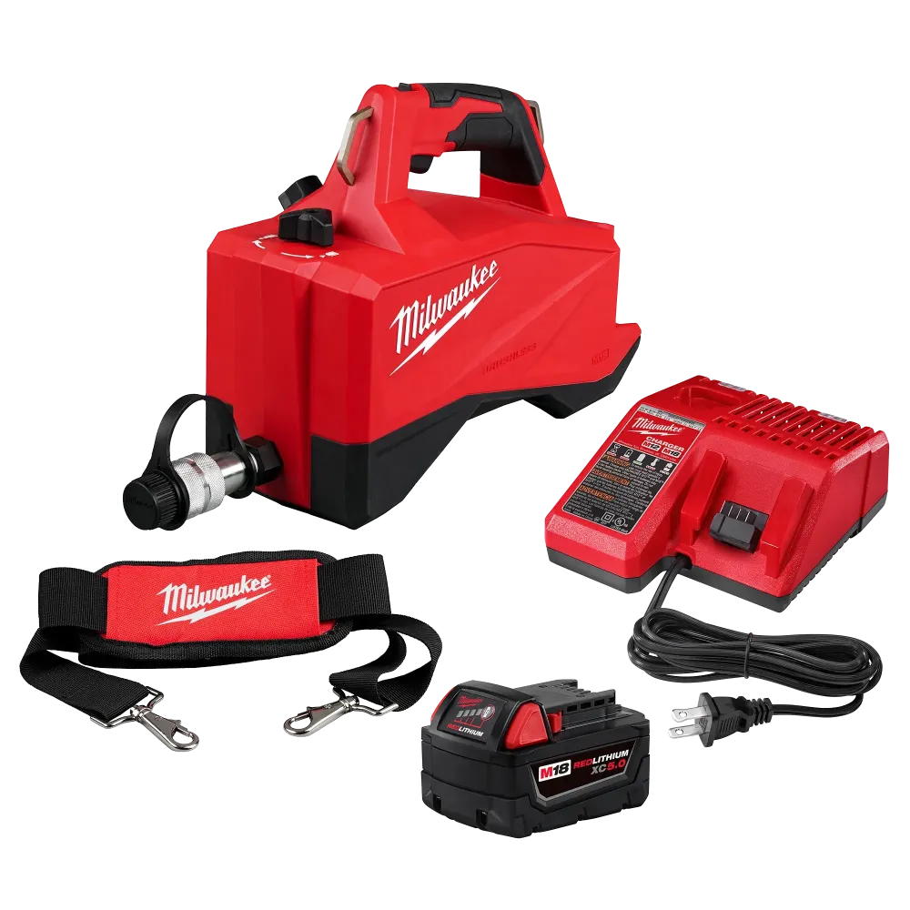 MILWAUKEE M18 Enkel Acting 60--3 10,000 PSI Hydraulic Pump Kit