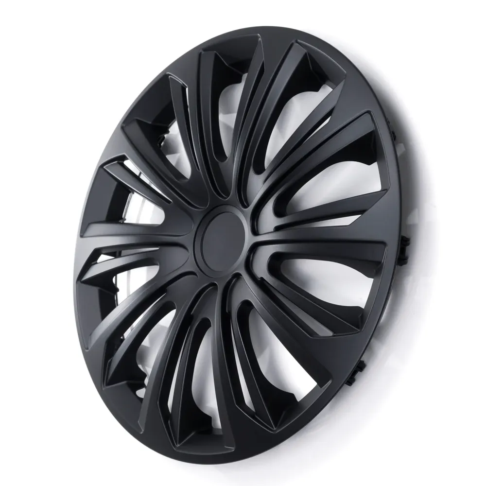 15" NRM STERK zwart mat universele wieldoppen 4 stuks