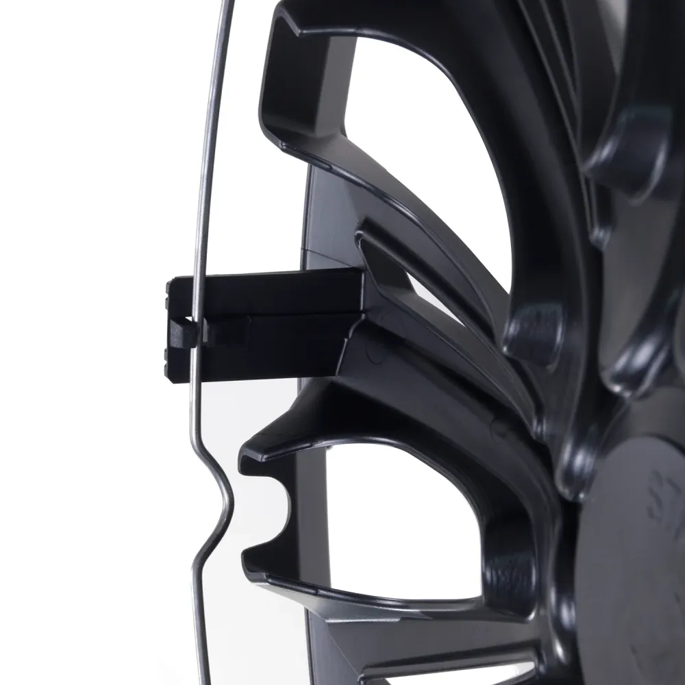 15" NRM STERK zwart mat universele wieldoppen 4 stuks