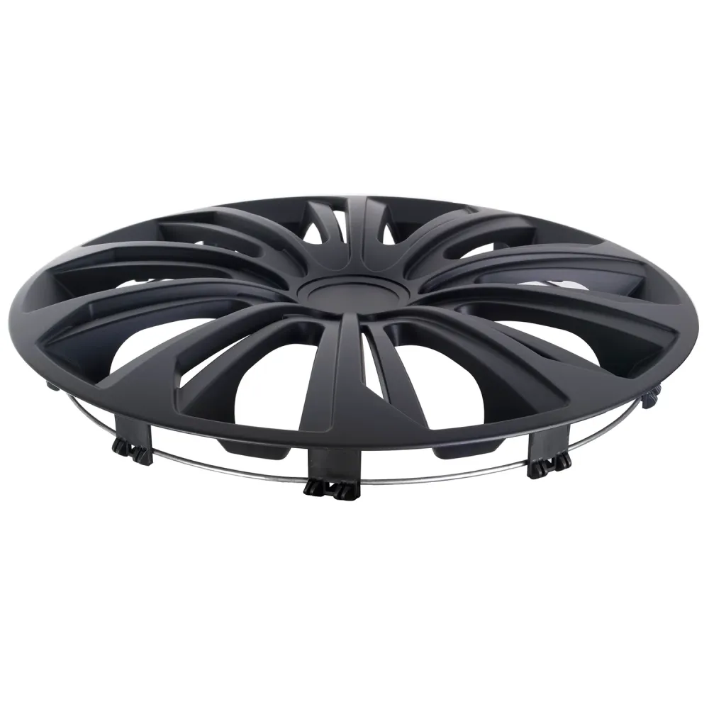 15" NRM STERK zwart mat universele wieldoppen 4 stuks
