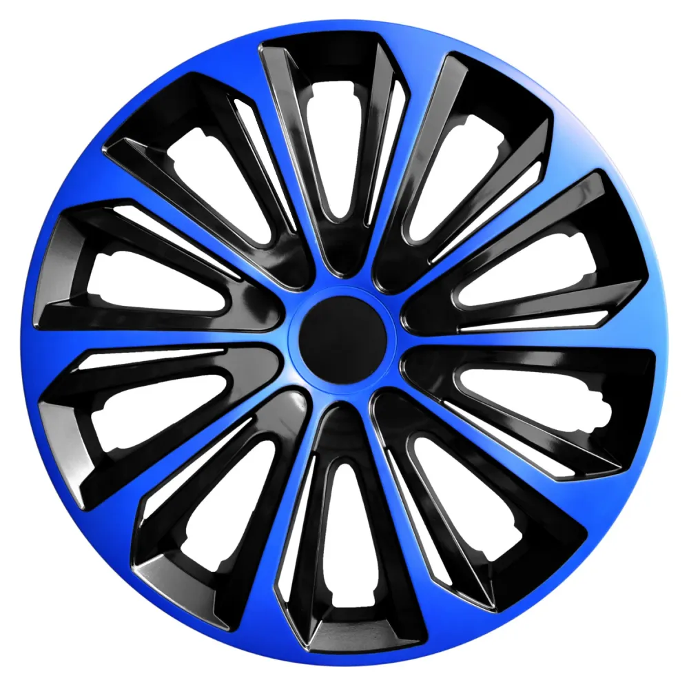 NRM - Wieldoppen 14" Robuust Duo - Set van 4 stuks - Blauw / Zwart