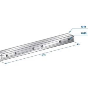 Part No. 4041 @ 380mm Verlengd Clamp Filler Block Rear Side