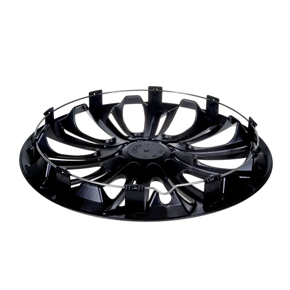 Persdop NRM - Wieldoppen 14 "STERK - zwart / zilver - Set van 4 stuks