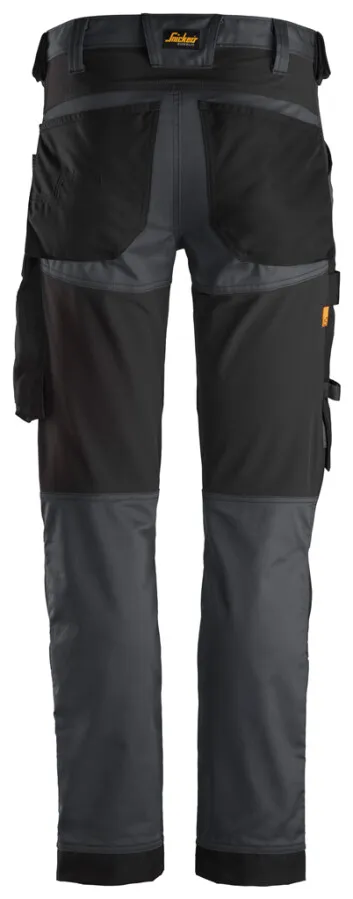 Snickers AllroundWork stretch werkbroek - 6341 - grijs/zwart - maat 46