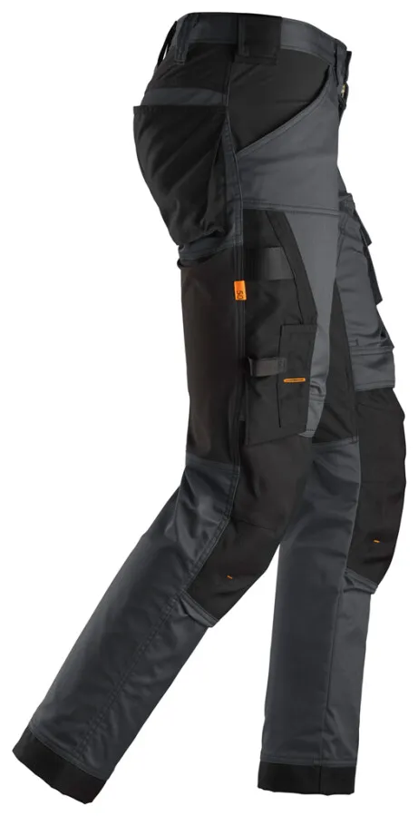 Snickers AllroundWork stretch werkbroek - 6341 - grijs/zwart - maat 46