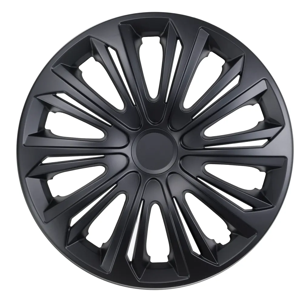 STRONG wieldoppen16 " mat Toepassing: STALEN WIELEN 16 inch - Set van 4 stuk - Zwart