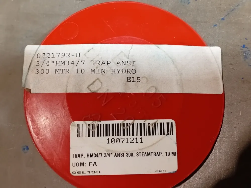 3/4" Inverted Bucket Steam Trap ANSI 300 Mtr 10 Min Hydro, HM34/7, 0721792-H