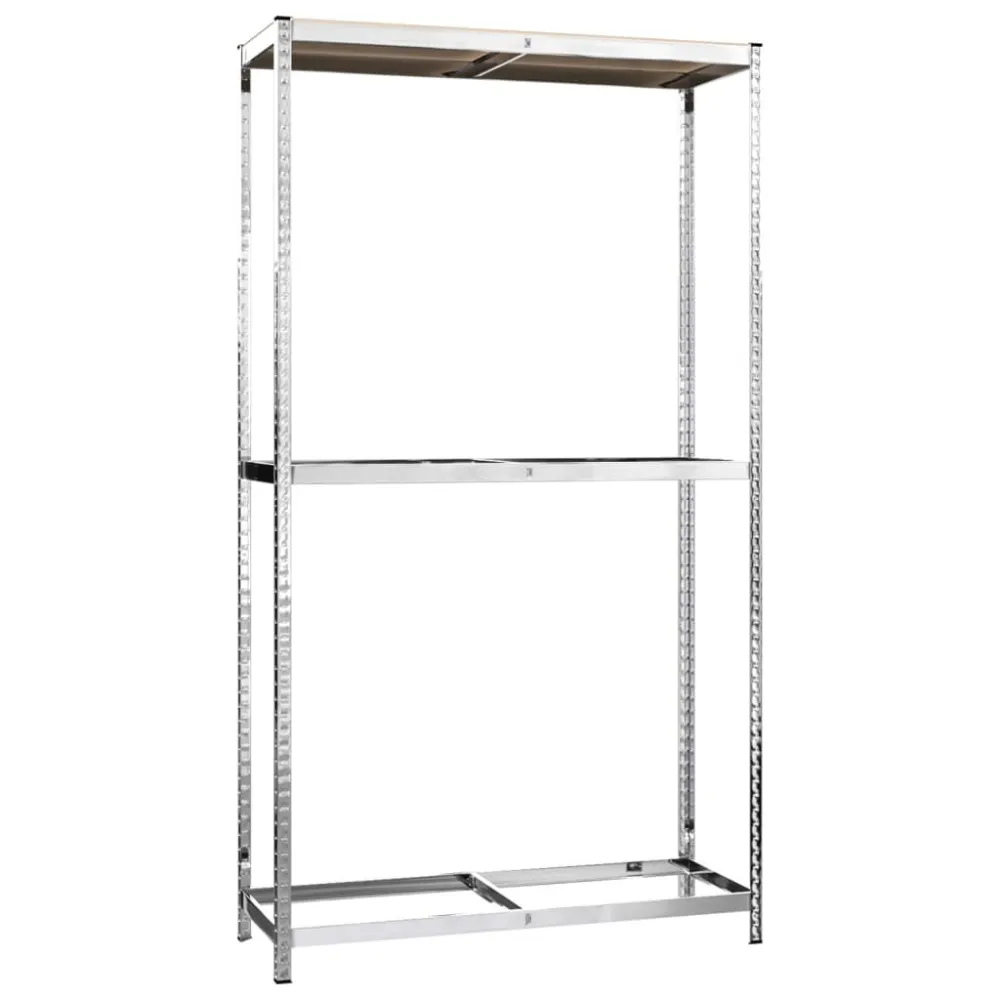 Bandenrek 2-laags 110x40x180 cm staal zilverkleurig