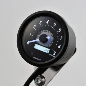 Tachometer Velona 60 mm, 9000 Rpm, zwart Harley-Davidson