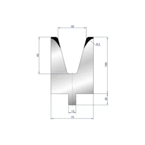 Part No. 3235 @ 550mm 30 Degree Solo V Die (Segmented)