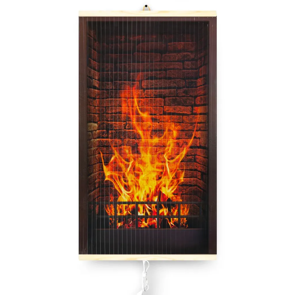Hoogvermogen Infrarood, flexibel verwarmingspaneel met schakelaar - 430W - TRIO - EO400 design 1 haard - afmetingen 100x57cm