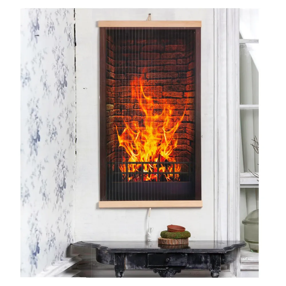 Hoogvermogen Infrarood, flexibel verwarmingspaneel met schakelaar - 430W - TRIO - EO400 design 1 haard - afmetingen 100x57cm