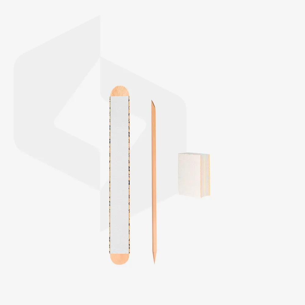 Disposable Trial Set EXPERT 30 (Wooden papmAm Mix 100/180 grit, buff 180/240 grit, amber stick 110 mm)
