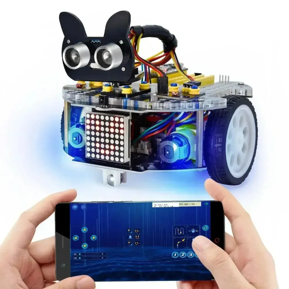 KeyeStudio Beetlebot 3 1 Robot Arduino STEM met Handleiding en Materialen