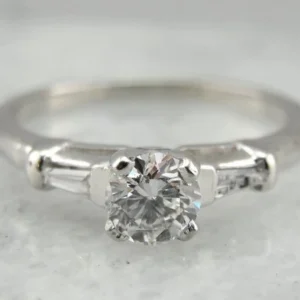 Classic Diamond Engagement Ring Platinum