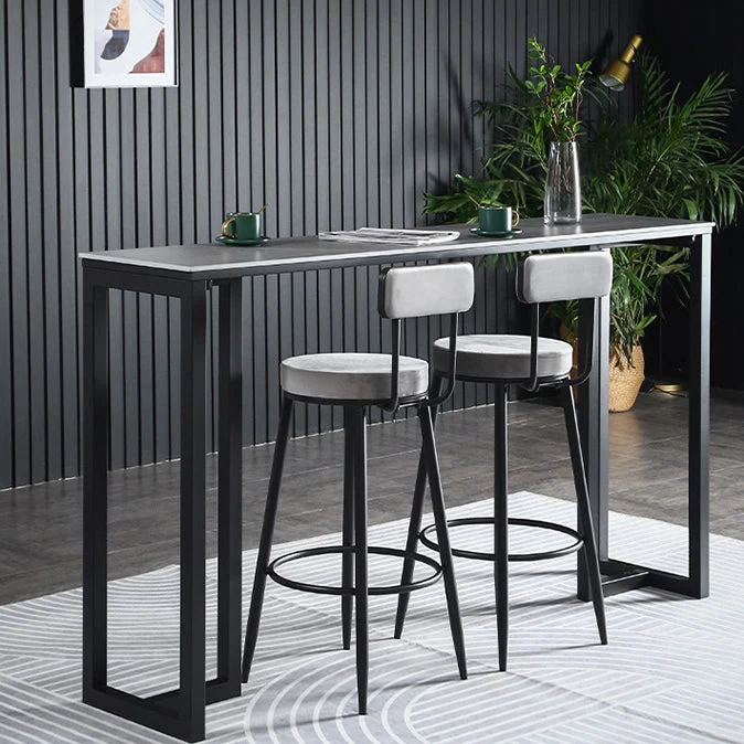Gegalvaniseerd Indoor Round Counter Stool Industrial Upholstered Counter Height Stool